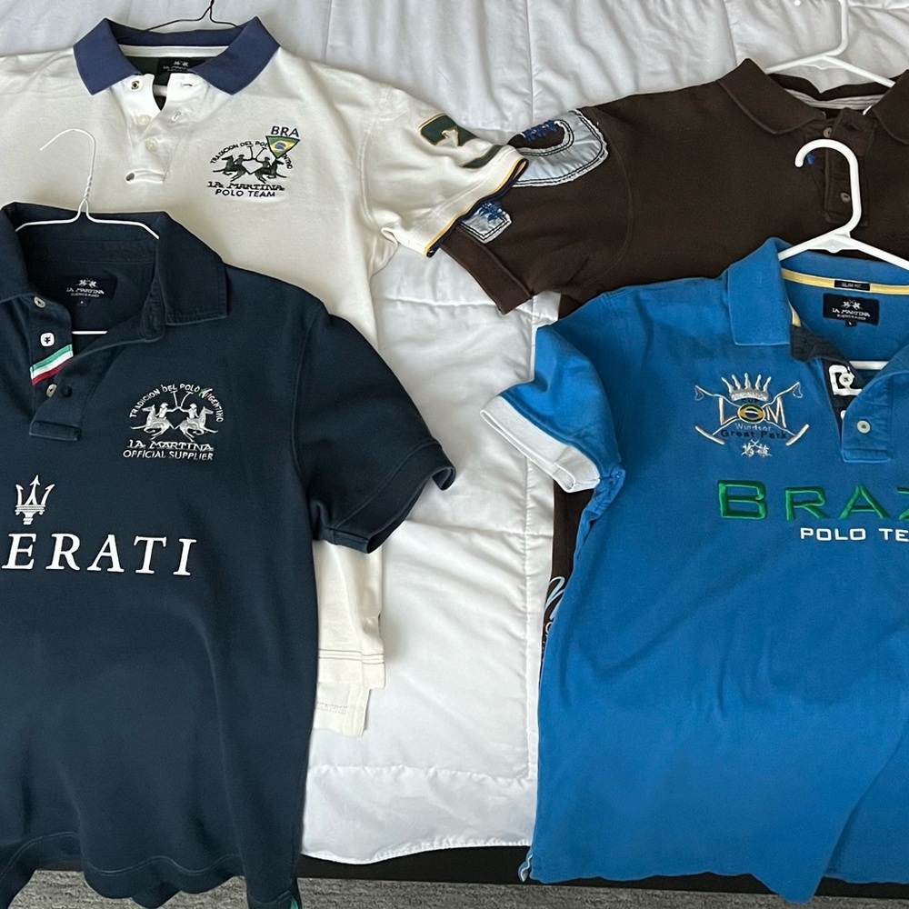 La Martina - FOUR polos - size L